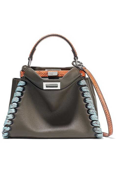 fendi peekaboo mini shoulder bag